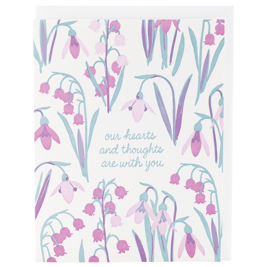 Smudge Ink - Lily of the Valley Sympathy Card