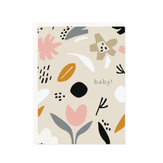 Ramona & Ruth - Baby! Floral mini card