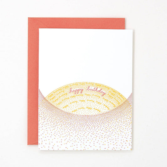 Helen Edna - Birthday Sunset Letterpress Card