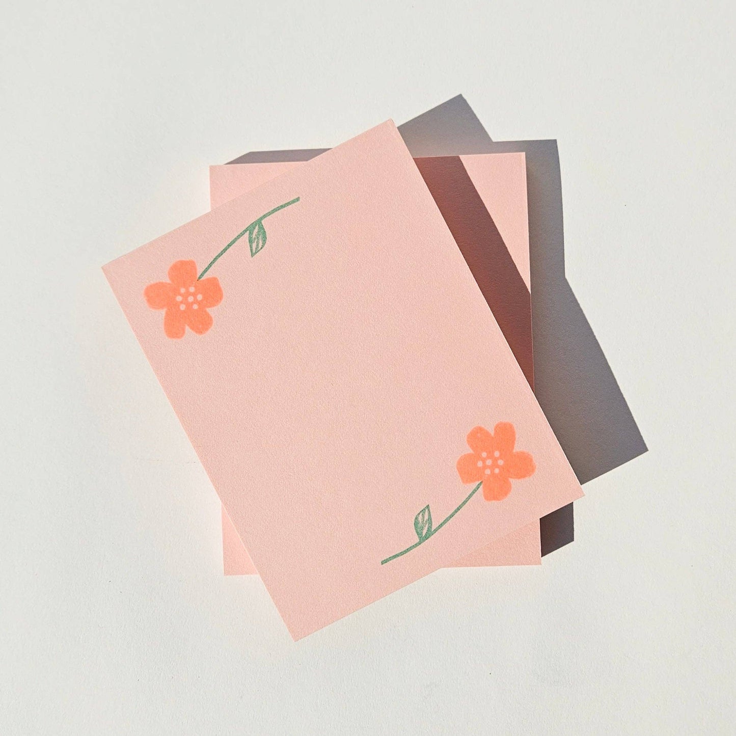 Bromstad Printing Co. - Flower Pair - Risograph Notepad