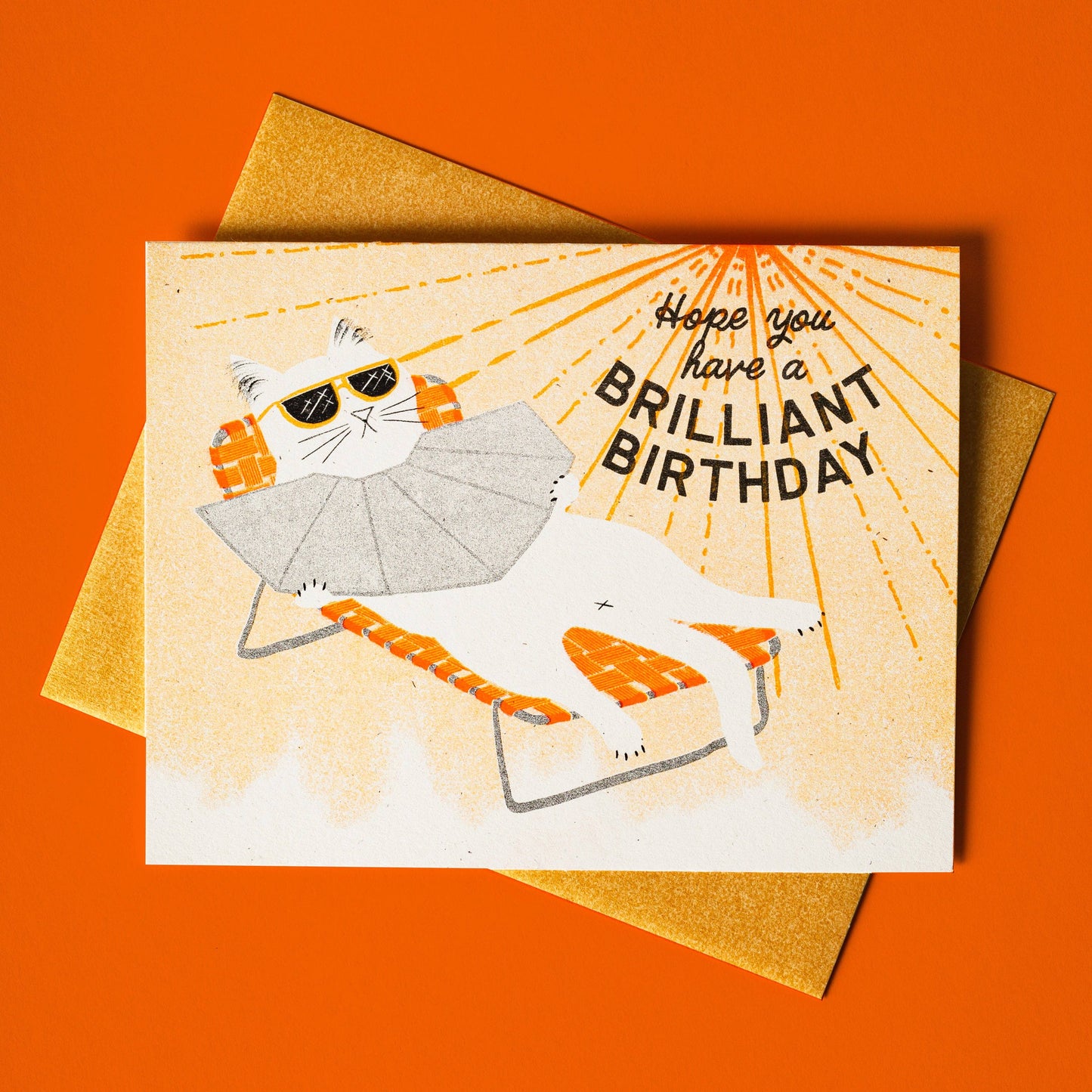 Bromstad Printing Co. - Brilliant Birthday - Risograph Card