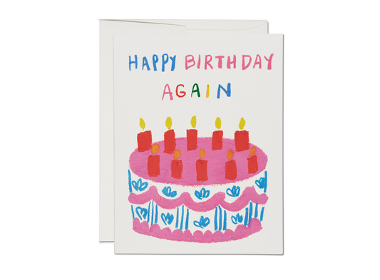 Red Cap Cards - Birthday Again birthday greeting card