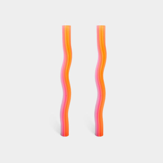 Lex Pott  - Wiggle Candle Sticks - Orange (2 pack)