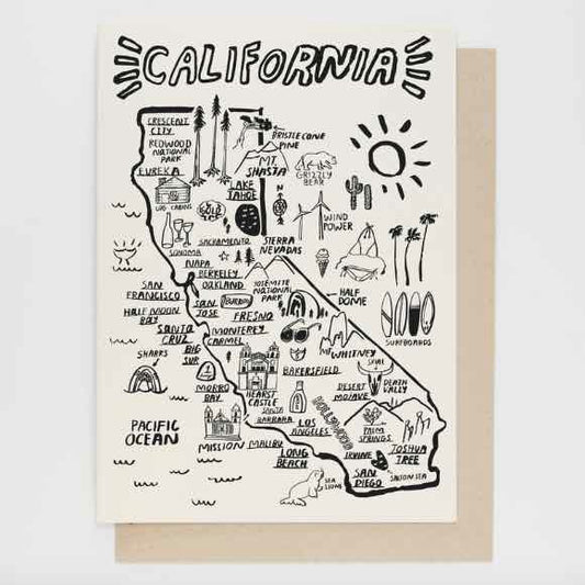 People I've Loved - California Map Card