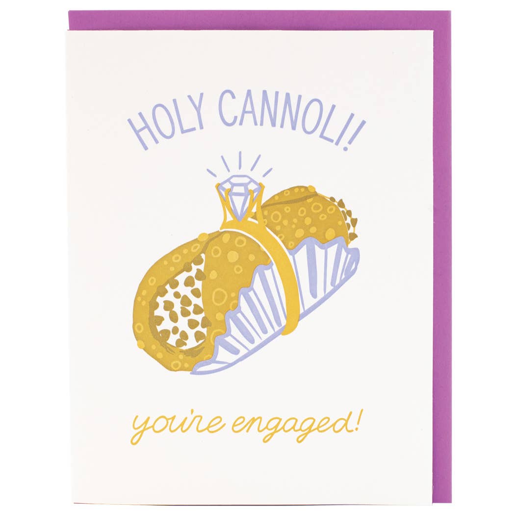 Smudge Ink - Cannoli Engagement Card
