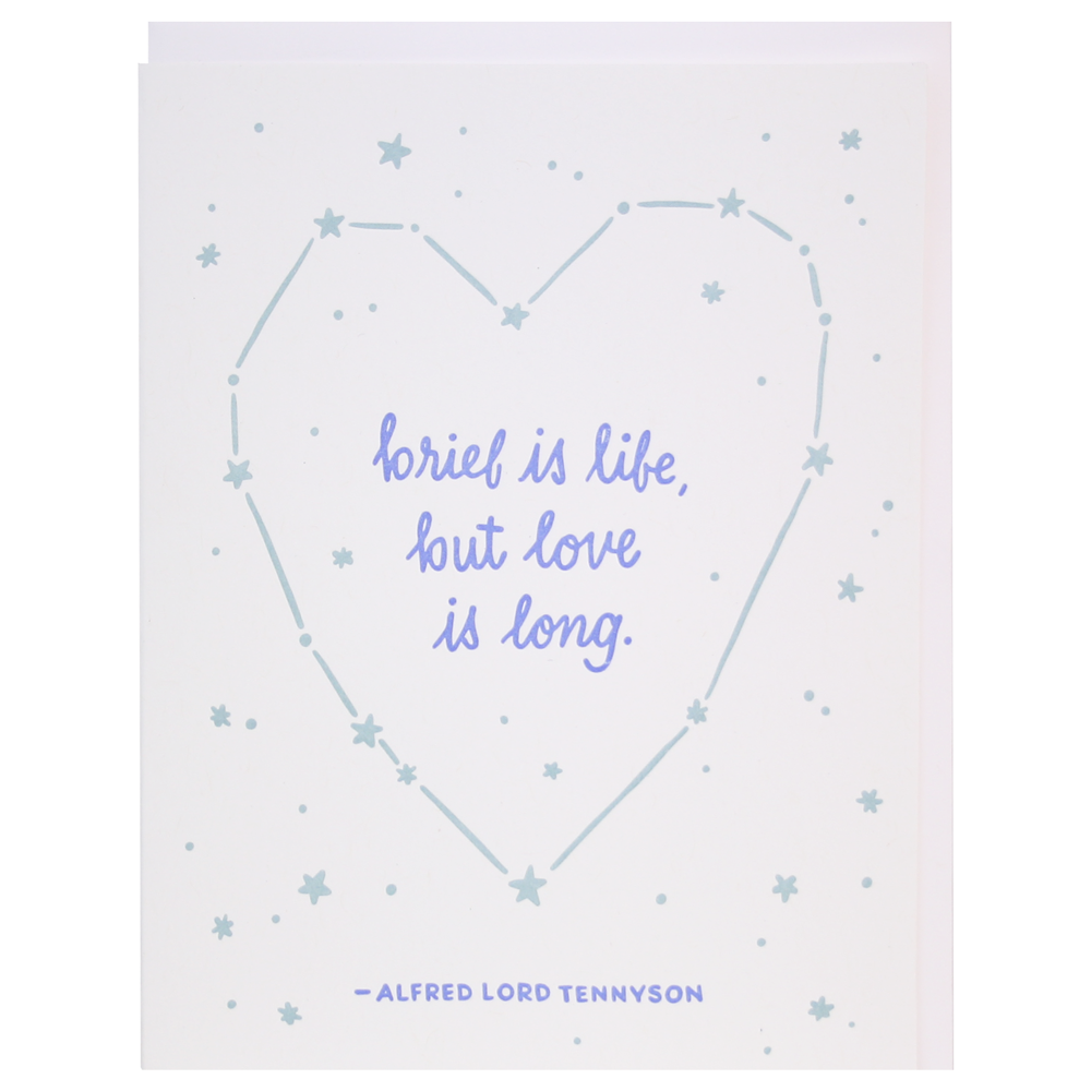 Smudge Ink - Love is Long Quote Sympathy Card