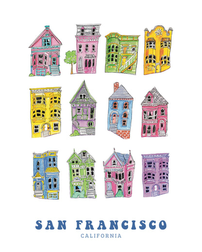 Brenna Daugherty - San Francisco Colorful Houses Card