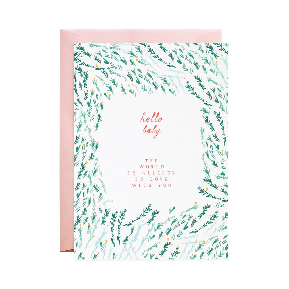 Mr. Boddington's Studio - Baby and the World - Greeting Card