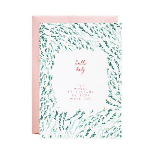 Mr. Boddington's Studio - Baby and the World - Greeting Card