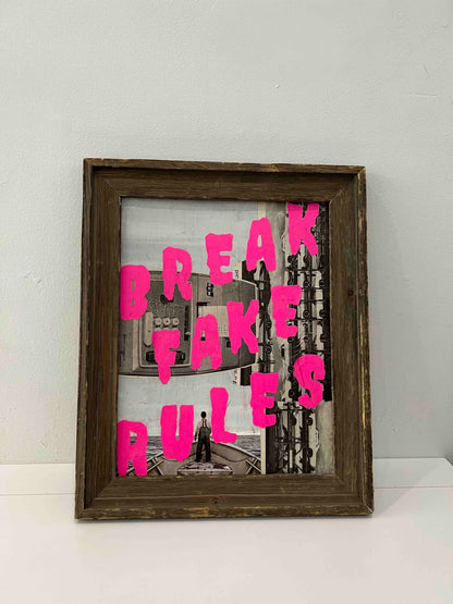 Break Fake Rules - 17.3" x 14.4" artwork