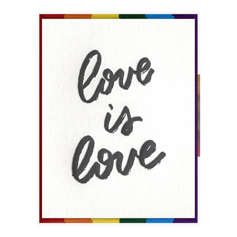 INK MEETS PAPER - Love is Love - Pride Card