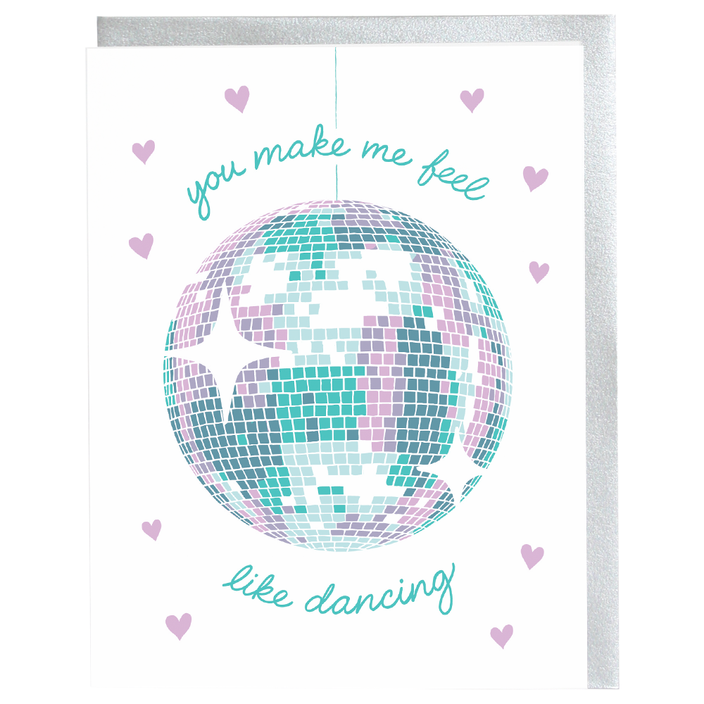 Smudge Ink - Disco Ball Love Card