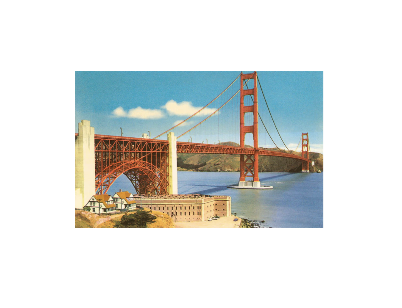 Found Image Press - SF-221 Golden Gate Bridge, San Francisco, California - Vintage Image, Postcard   SF-00221-PC2001-S