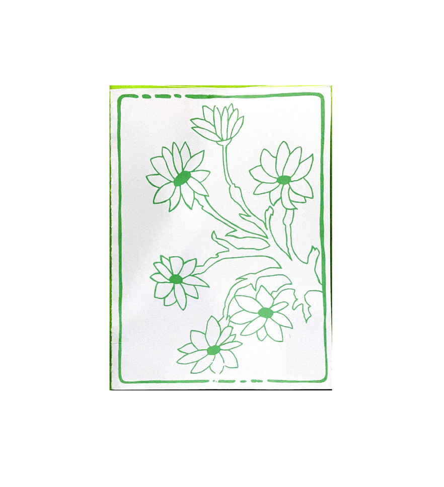 Anne Breedlove - Mountain Daisies Card - Green - A6