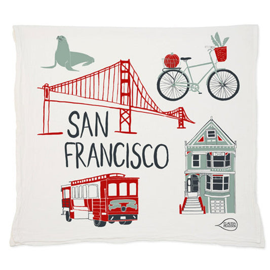 Claudia Pearson - San Francisco Tea Towel