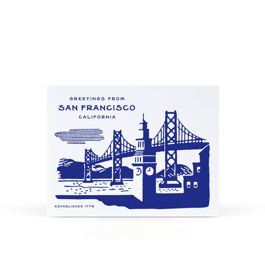 Sweet Bippy Press - Greetings from San Francisco Greeting Card