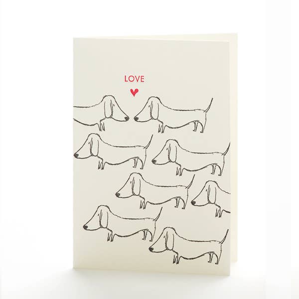 Ilee Papergoods - Dogs Love Notecard