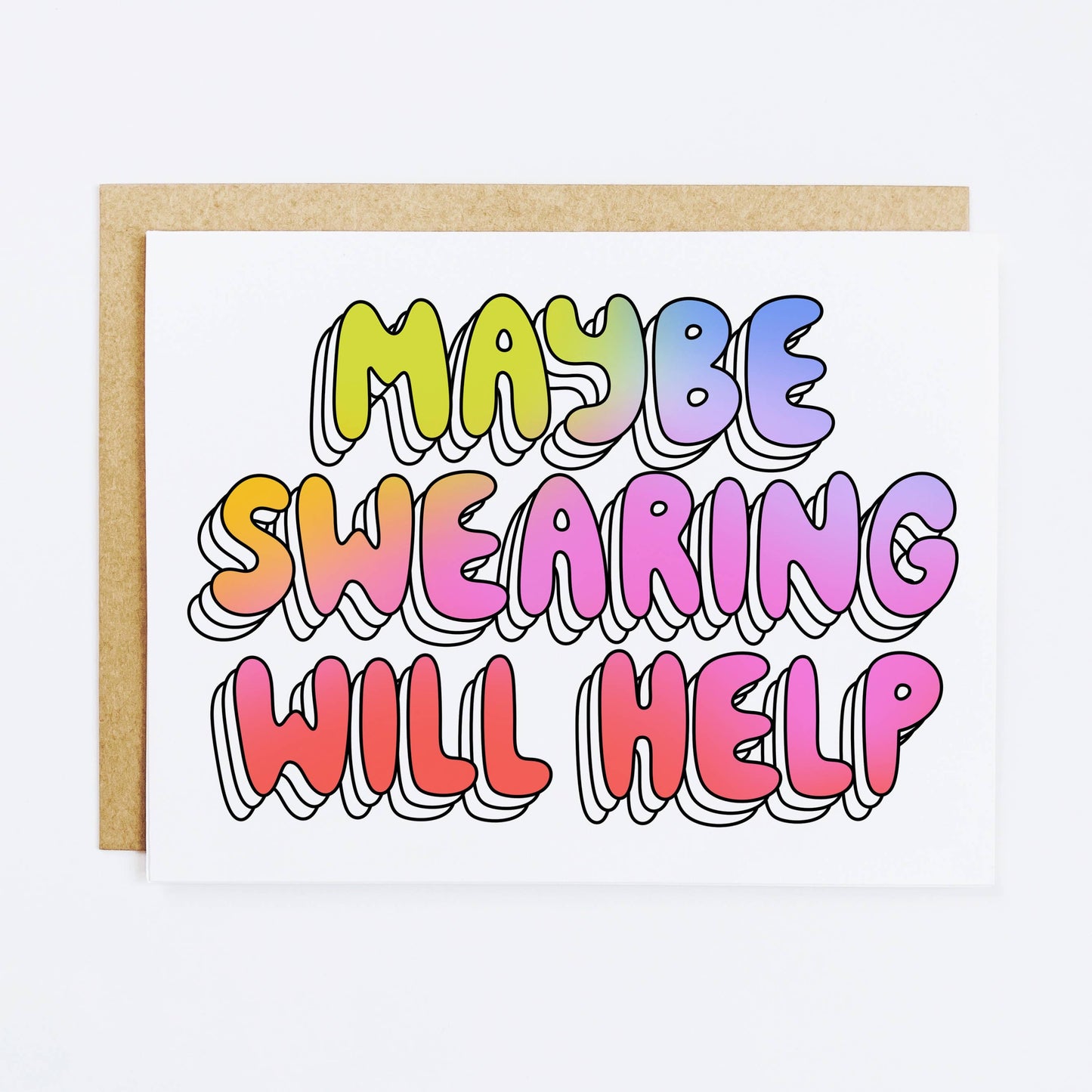 K+S Design Co. - Maybe Swearing Will Help Card