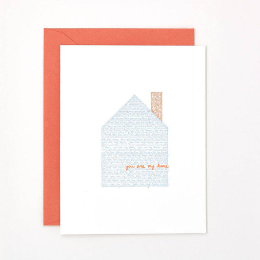 Helen Edna - You Are My Home Letterpress Card