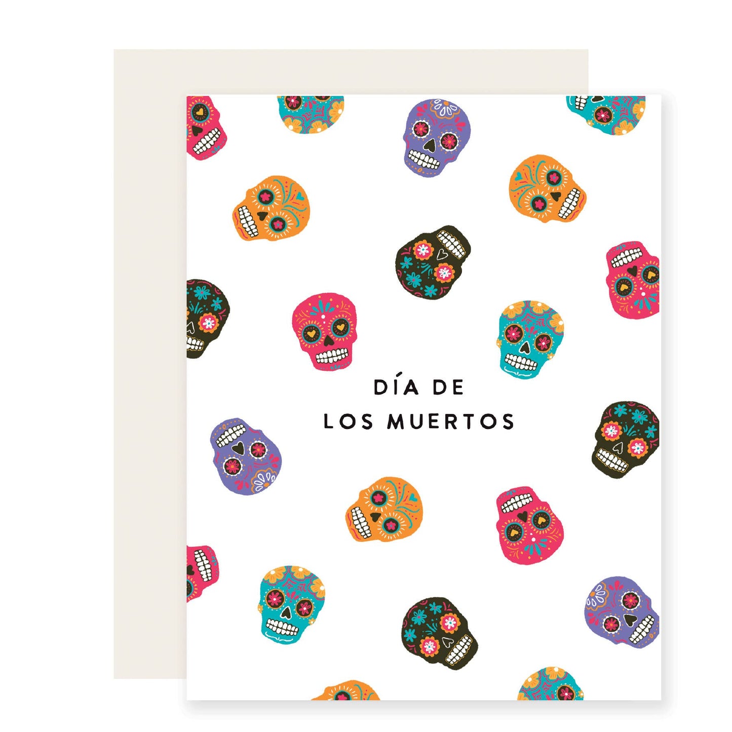 Slightly Stationery - Sugar Skulls Card | Spanish Card | Día De Los Muertos Card