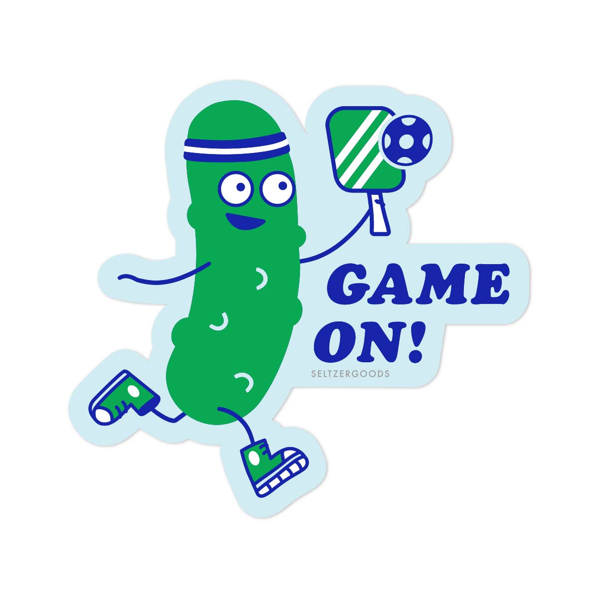 Seltzer Goods - Pickleball Player Sticker