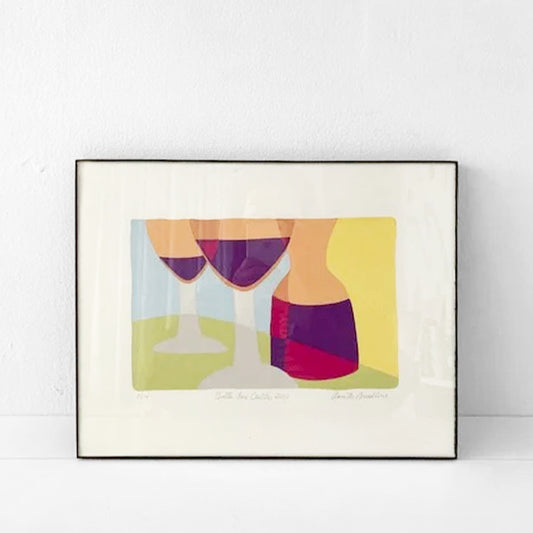 Anne M Breedlove - Screenprint - Wine