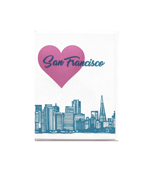 Coffee n Cream - SF Skyline w Heart