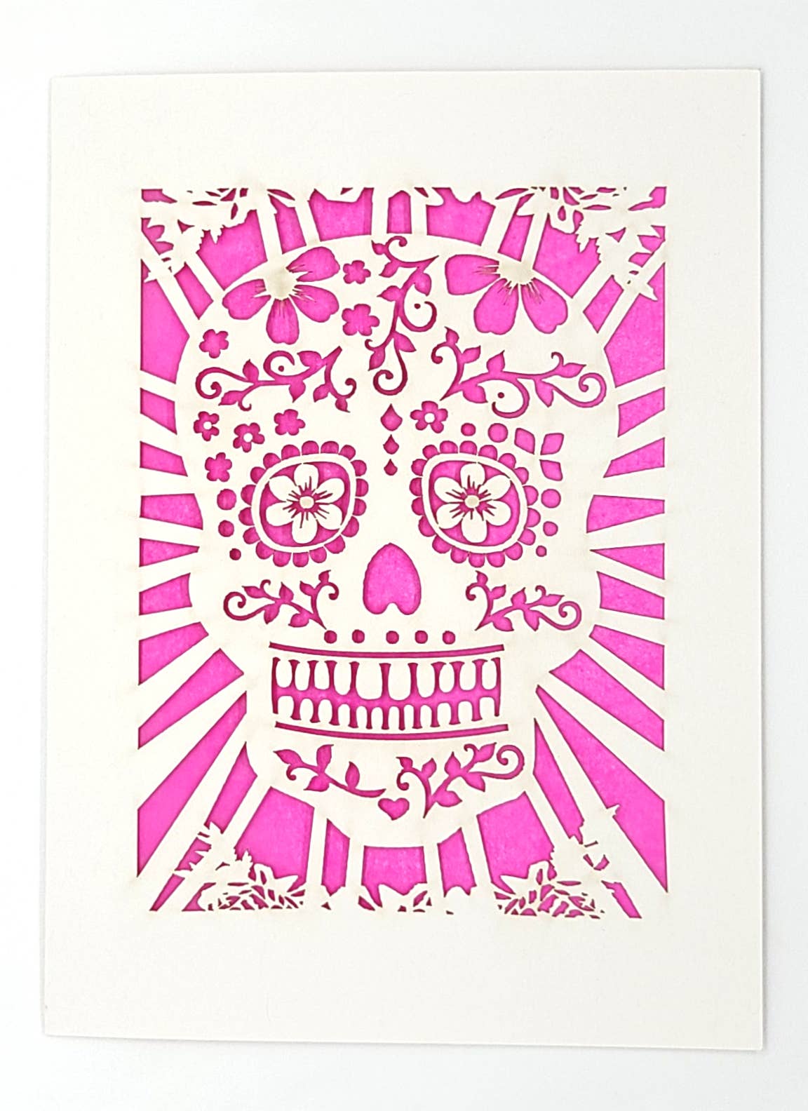 two hermanas - Sugar Skull: Fuchsia, A2