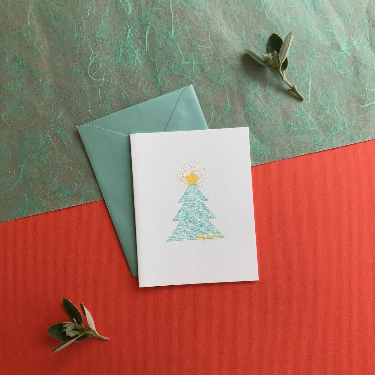 Helen Edna - Christmas Tree - Holiday Greeting Card