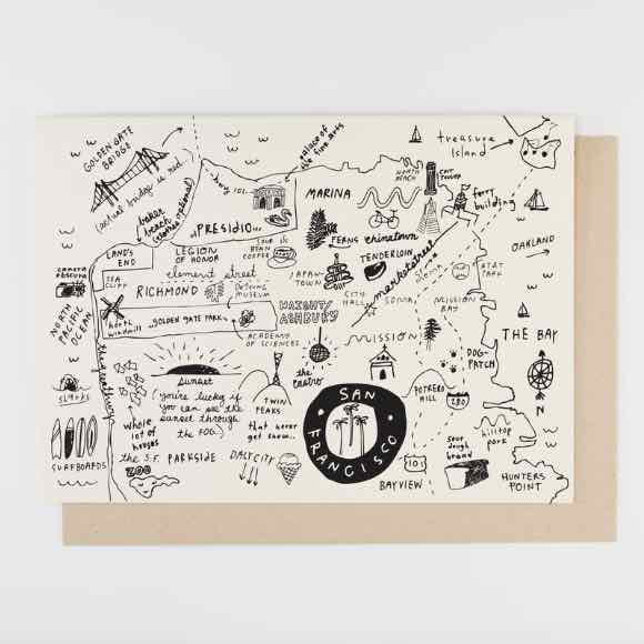 People I've Loved - San Francisco Map Card - C4510