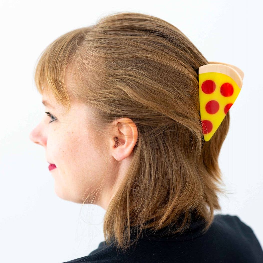 Jenny Lemons - Large Pizza Hair Claw Clip