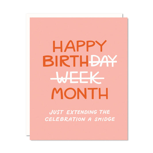 Odd Daughter - Birth Day Week Month - Belated Birthday Card