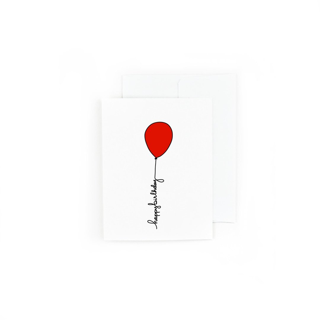 Pretty Peacock Paperie - Red Balloon