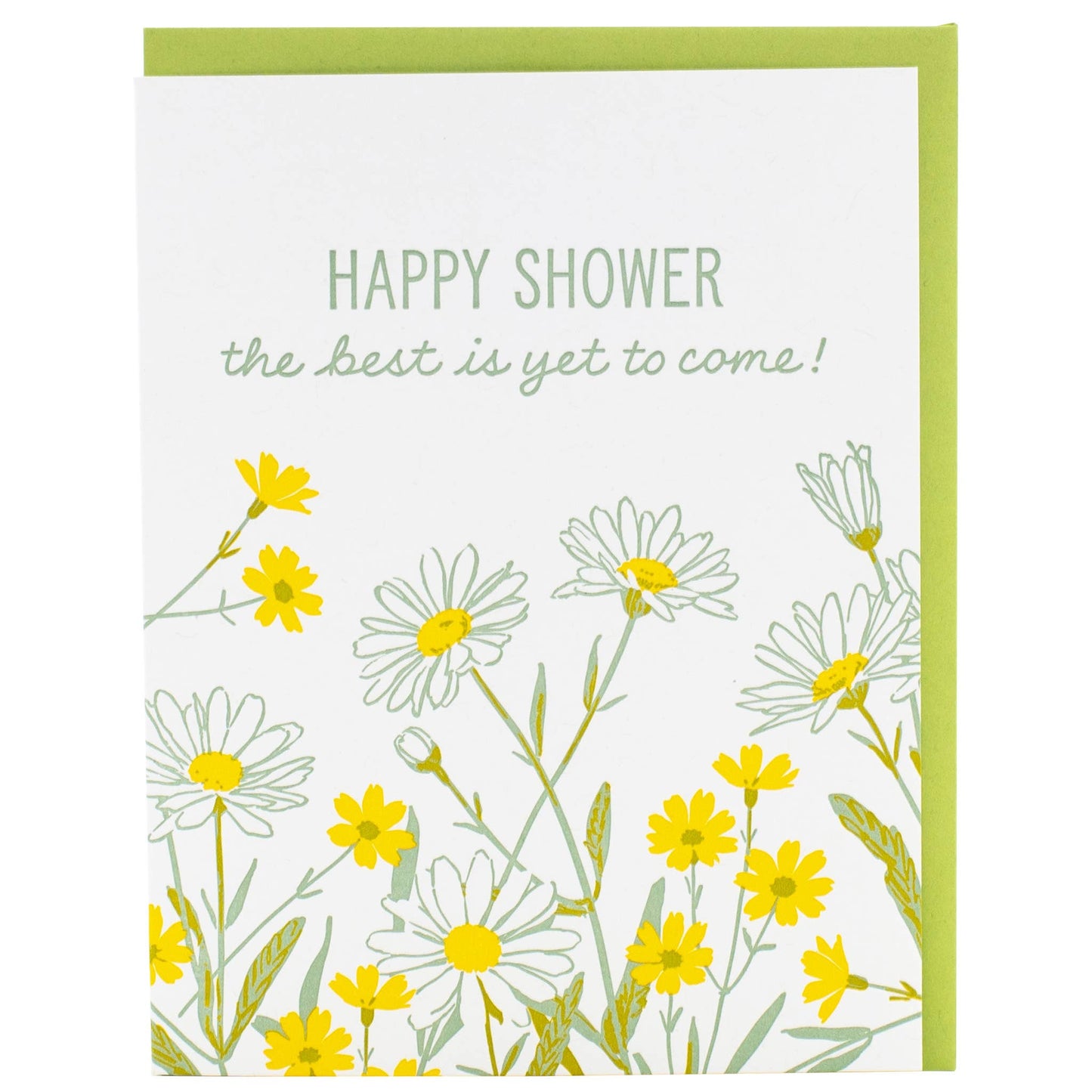 Smudge Ink - Wild Daisies Shower Card