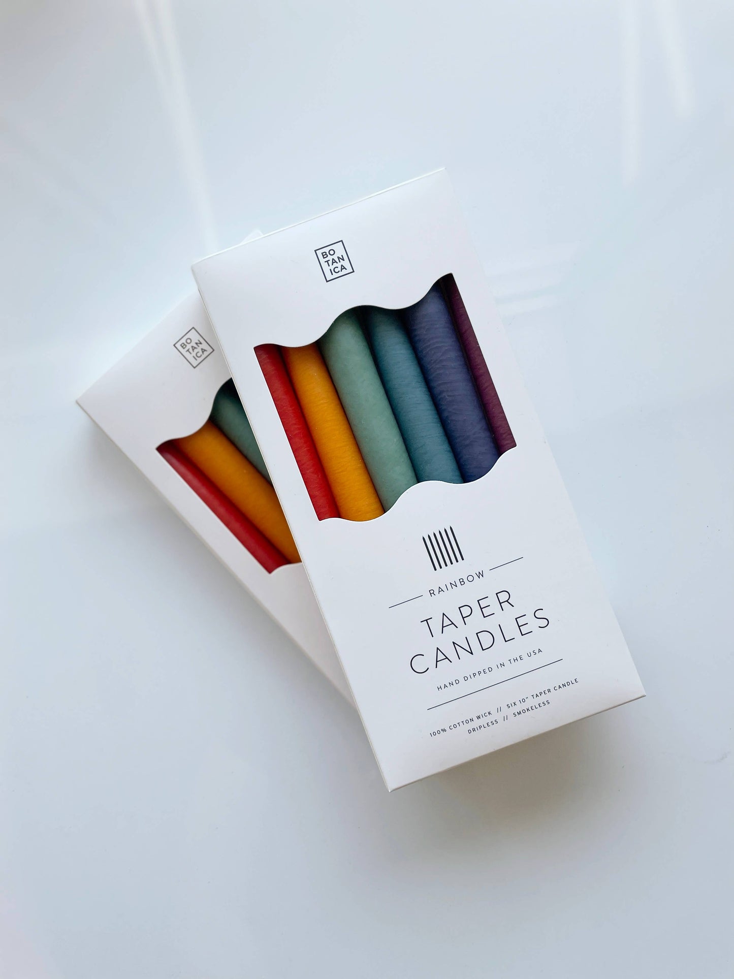 BOTANICA -  Rainbow Taper Candles | Set of 6