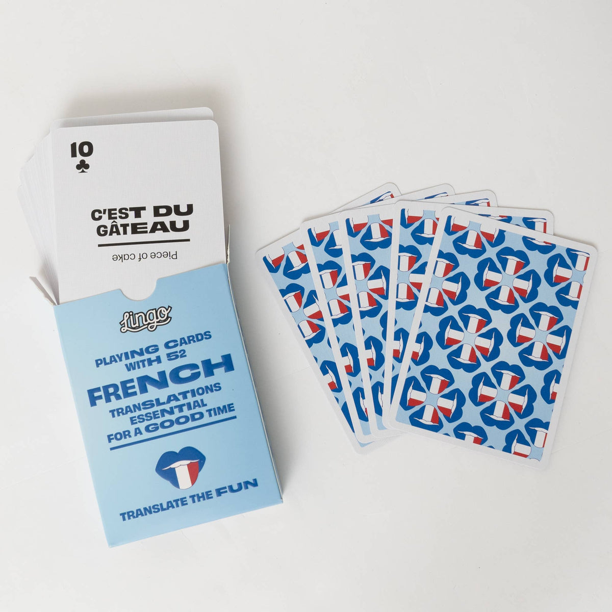 Postscript Cards Lingo Playing Cards - French Travel Playing Cards – post.script.