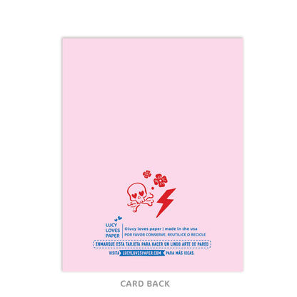 Lucy Loves Paper - Hola Chingona  Feminist Card In Spanish (Louie Award Winner)