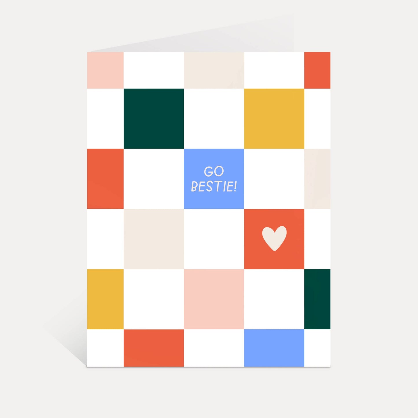 Just Follow Your Art - Go Bestie! Encouragement Card, Celebration Friendship Cards