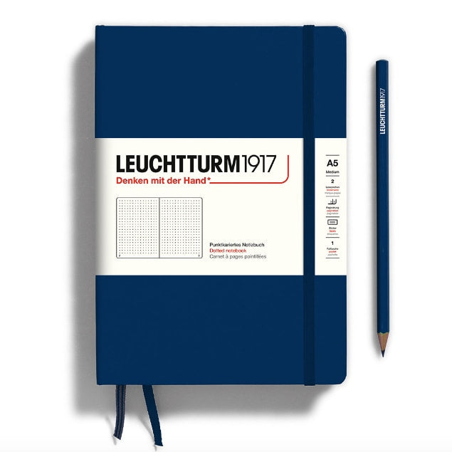 leuchtturm1917 - A5 Hardcover M - Navy - Dotted