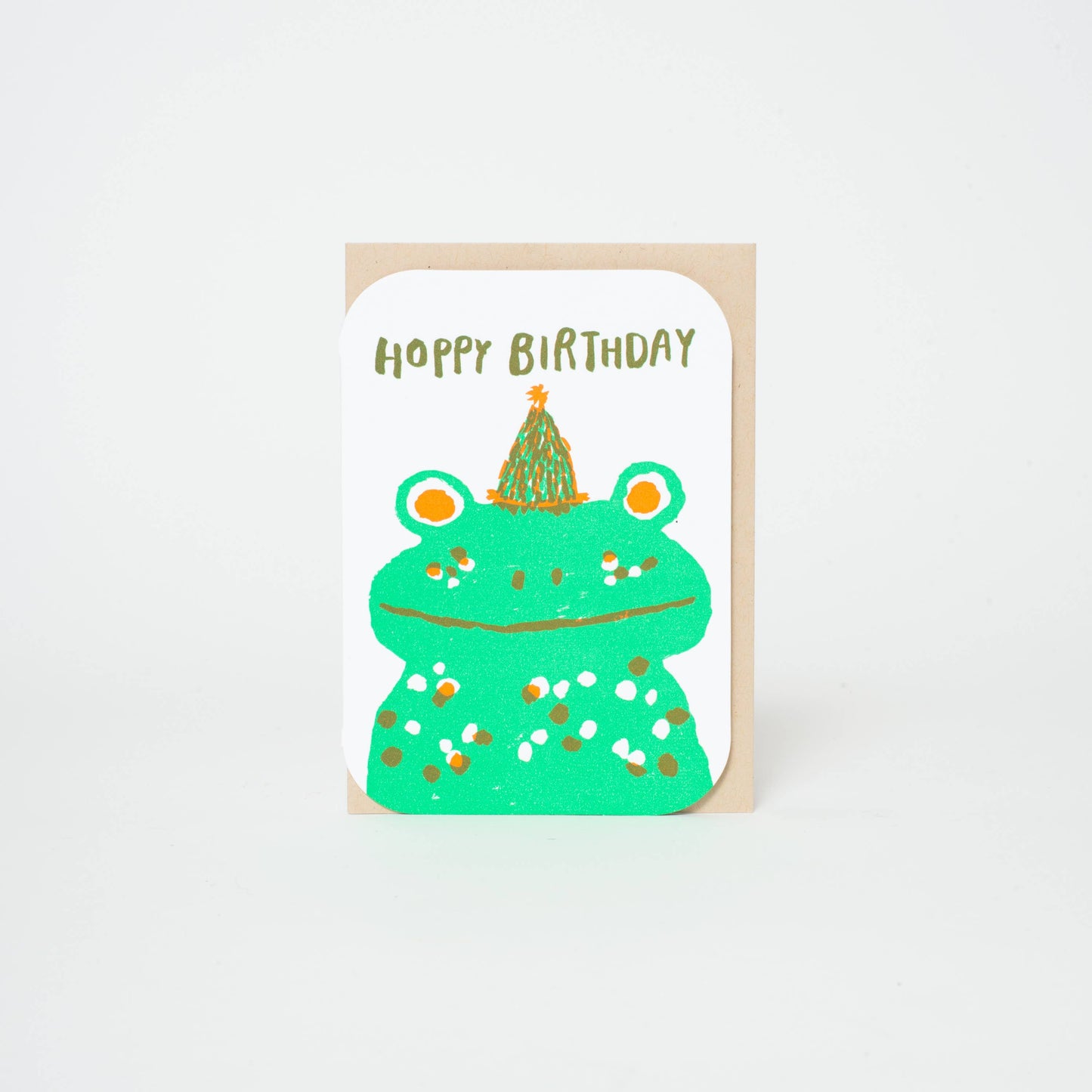 EGG PRESS -- Hoppy Birthday Frog: Paper tab