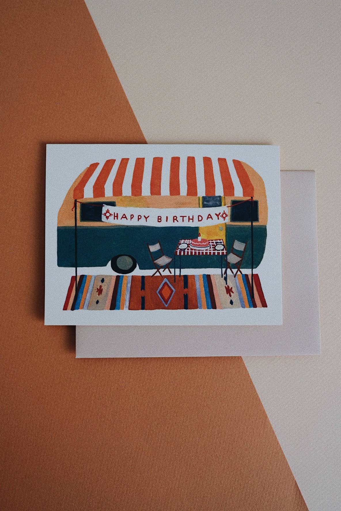 Small Adventure - Camper Trailer Birthday Card