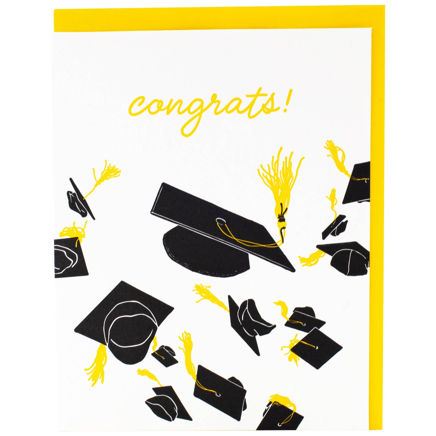 Smudge Ink - Cap Toss Graduation Card