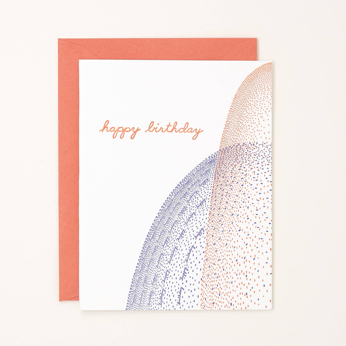 Helen Edna - Birthday Waterfall Letterpress Card