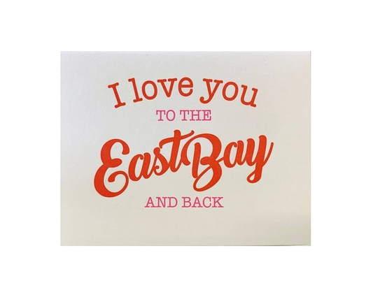 Coffee n Cream Press - I Love You to the East Bay and Back Red Card