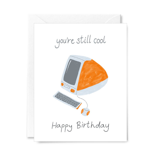 Courtney Beyer Design - IMac Apple Computer Birthday Greeting Card