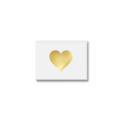 Sweet Bippy Press - Mini Heart Greeting Card: Gold