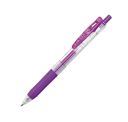 Zebra Sarasa Clip Gel Retractable 0.5mm Pen - Purple