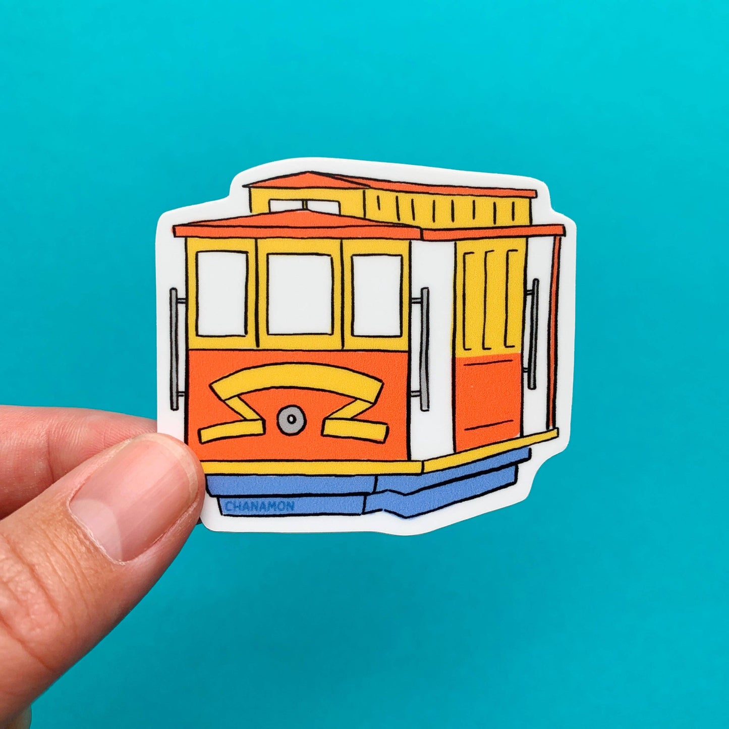 Maison Chanamon - Cable Car San Francisco Sticker