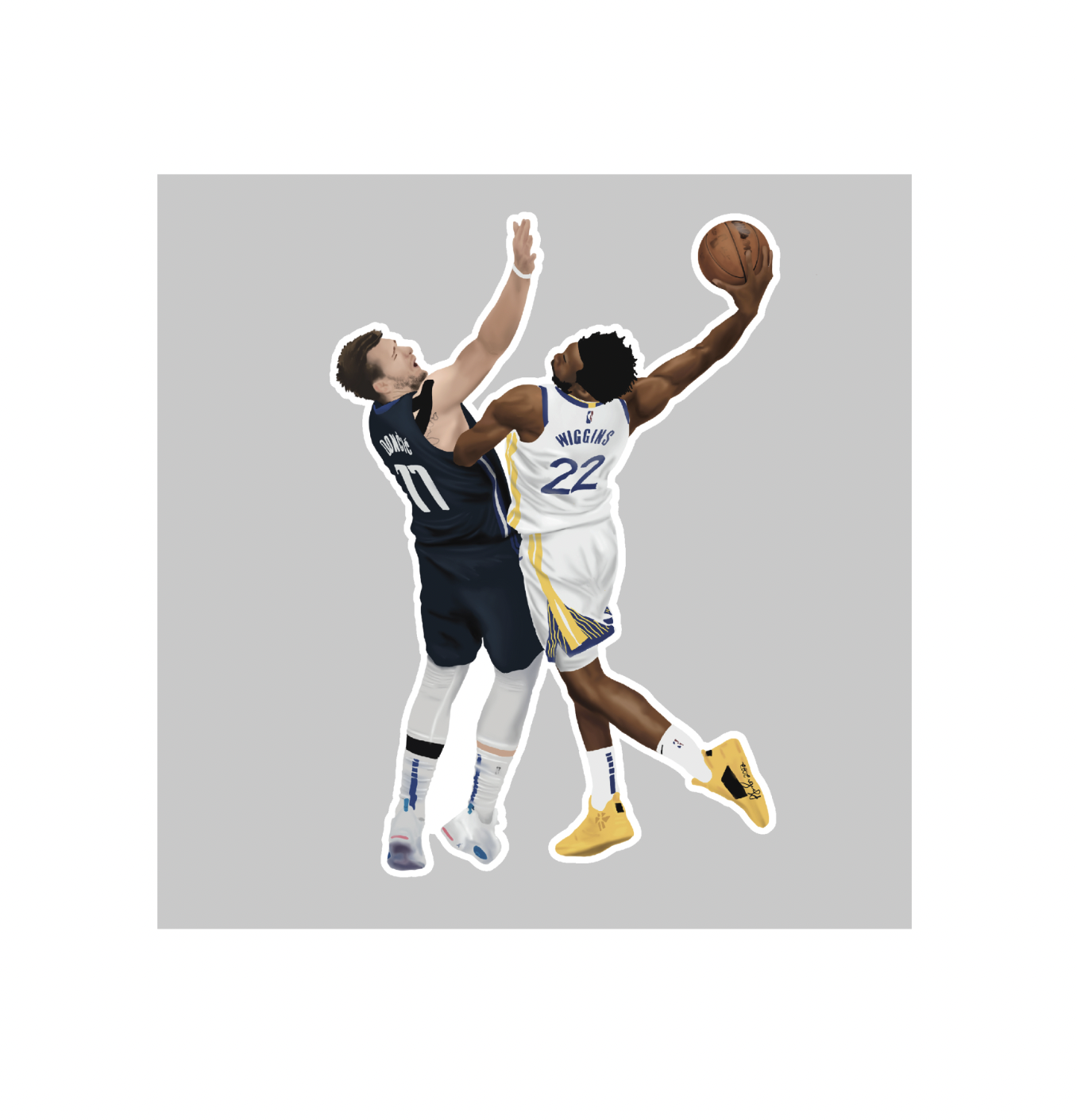 Wiggins Dunk sticker - Warriors