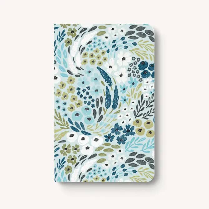 Elyse Breanne Design - Waterfall Floral Dotted Notebook